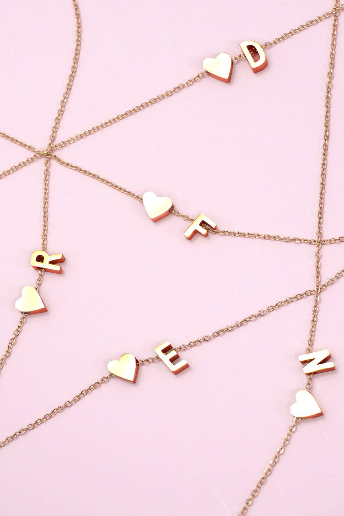 Heart & Letter Initial Necklace