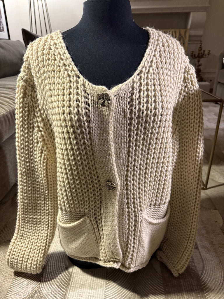 Blaine Cardigan Chunky Knit Sweater