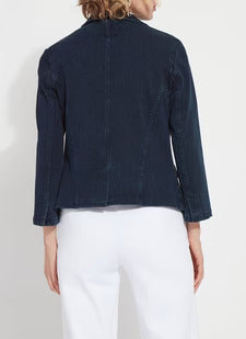 Della Denim Cropped Blazer