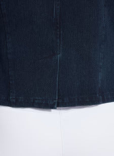 Della Denim Cropped Blazer
