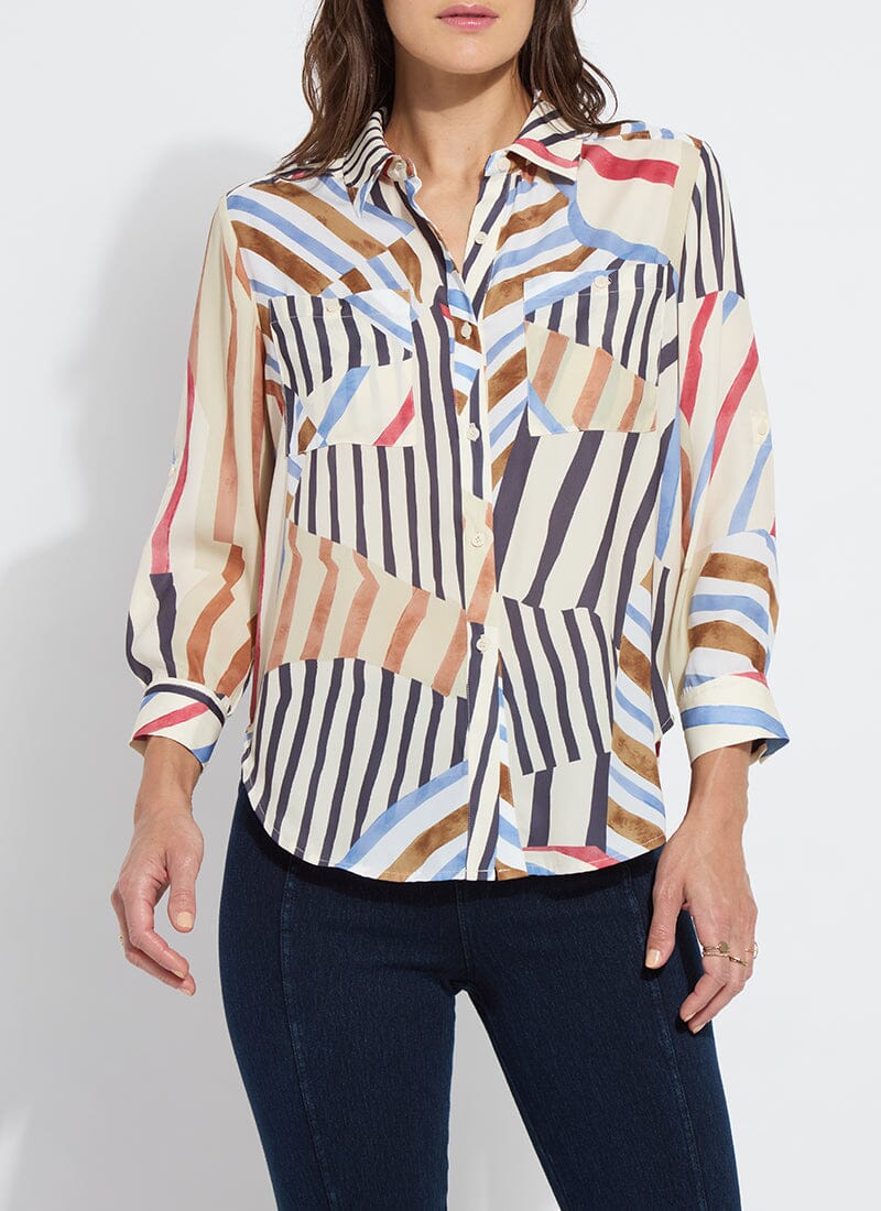 Yesenia Roll Tab Utility Shirt