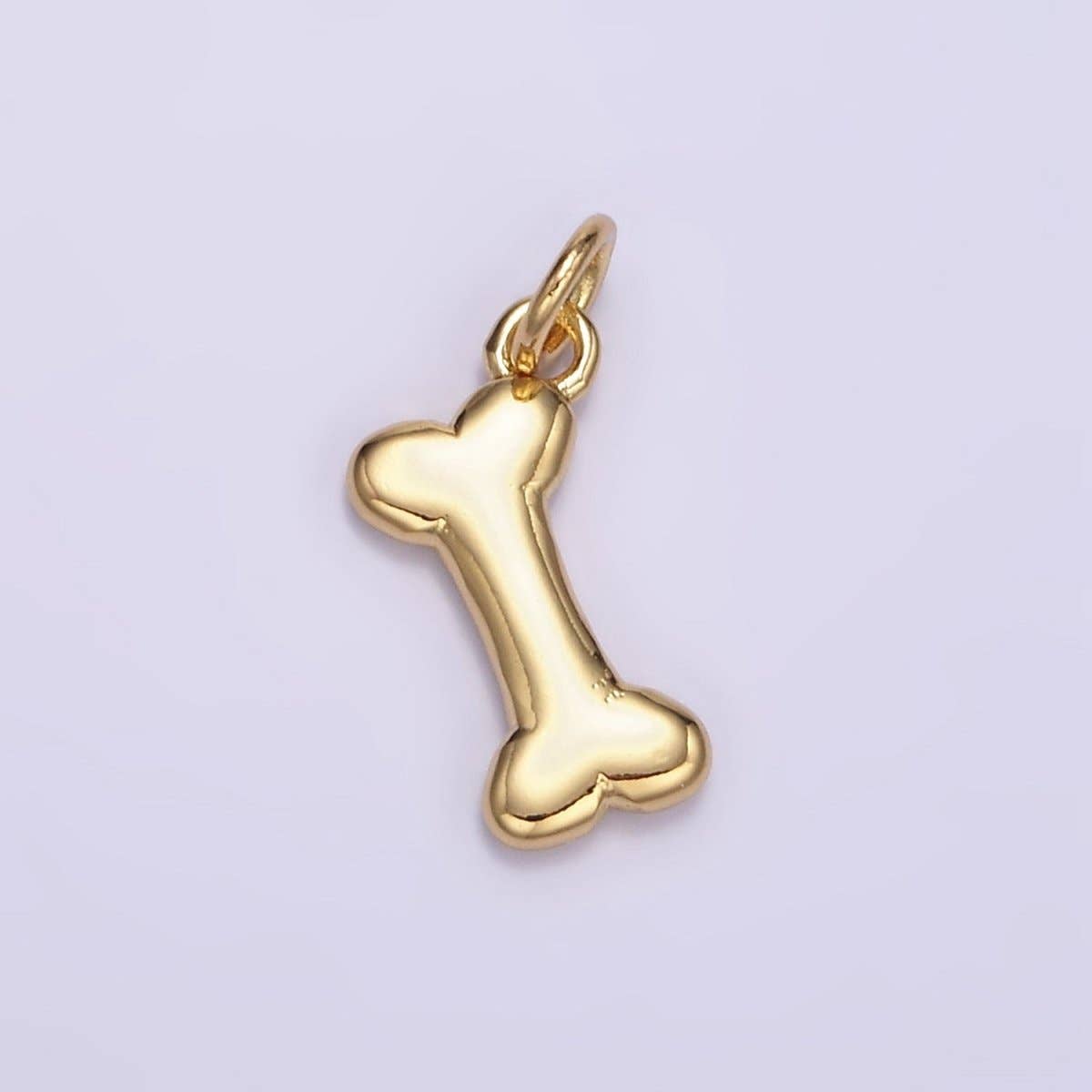 Gold Dog Bone Necklace – Minimalist Dog Mom Charm Pendant