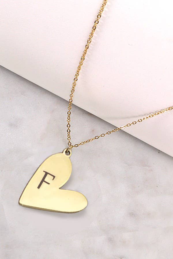 Initial Heart Necklace