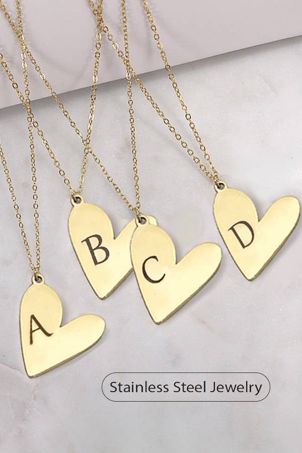 Initial Heart Necklace
