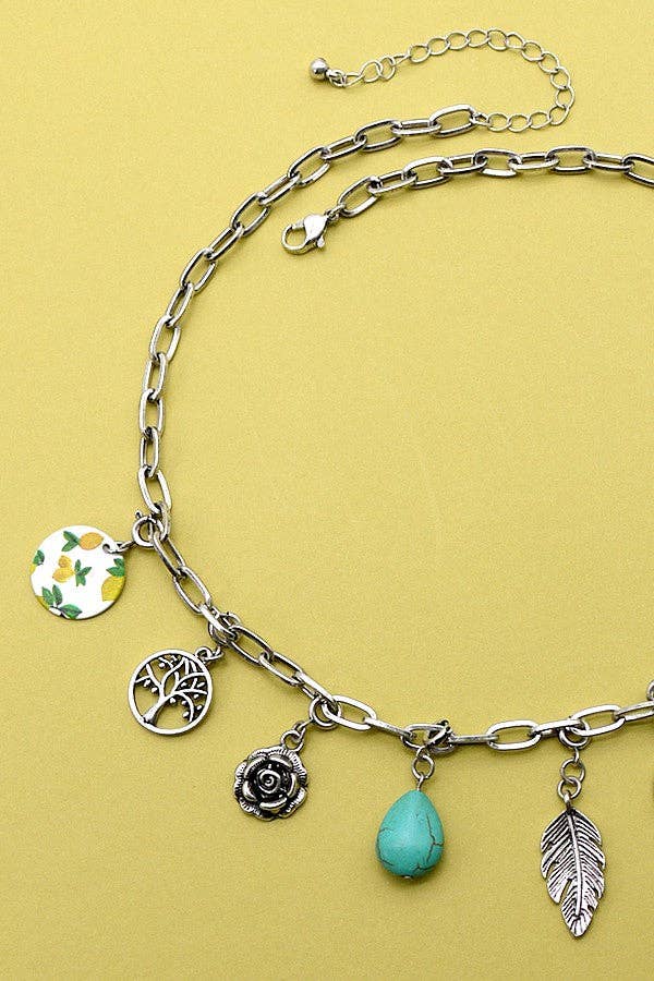 BOHO BOUTIQUE CHARM NECKLACE