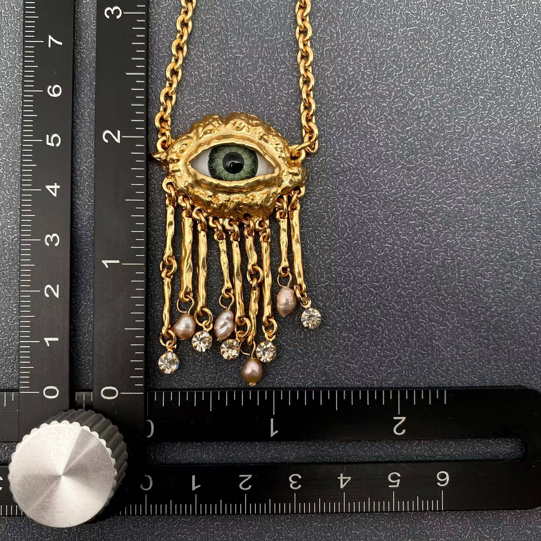Surreal Evil Eye Statment Evil Eye Charm Necklace