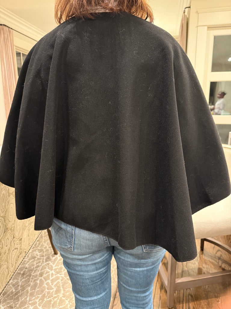 Viola Black Wrap Cape