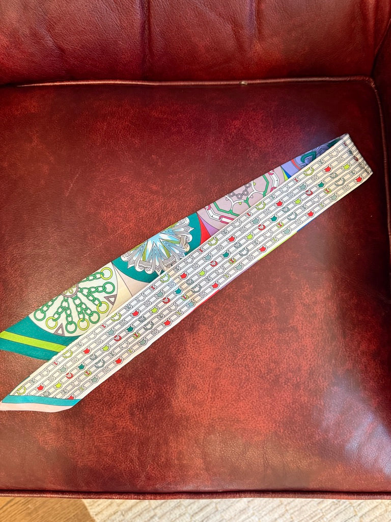 Multi Pattern Skinny Scarf