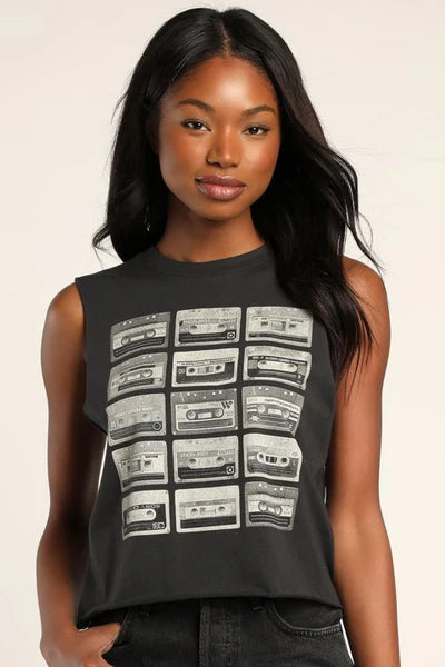 Cassette Tape Muscle Tee