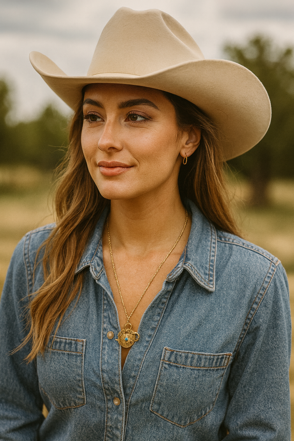 Western Cluster Charm Necklace