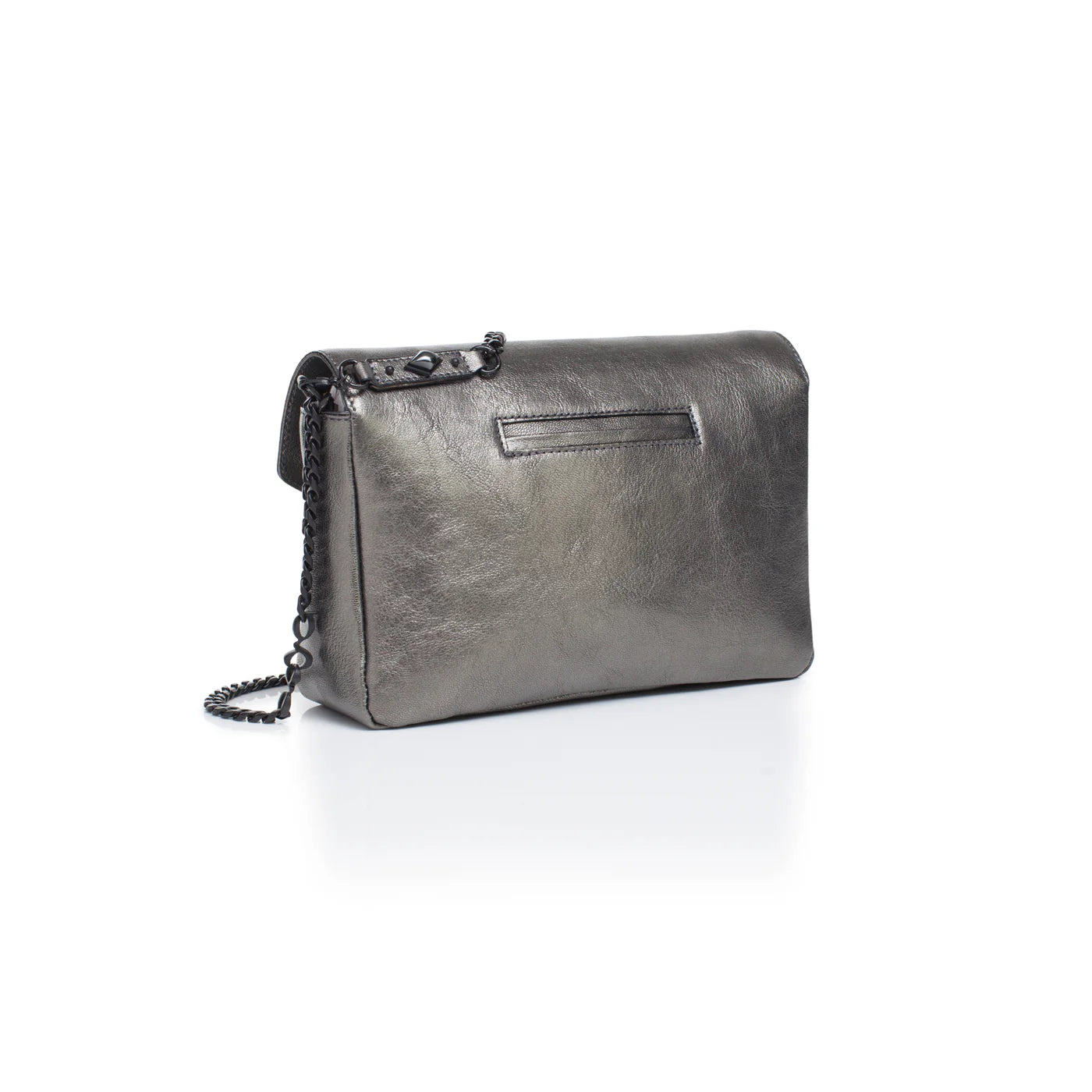 Grande GG Italian Leather Shoulder Bag Color: Pistol