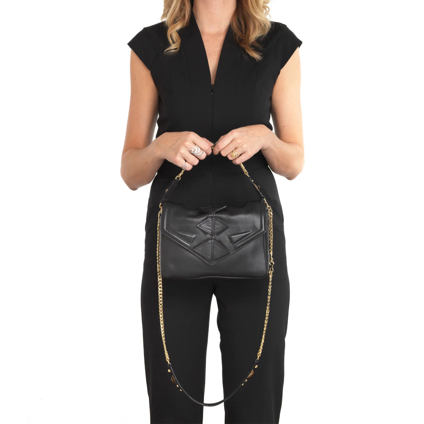 Grande GG Italian Leather Shoulder Bag Color: Pistol