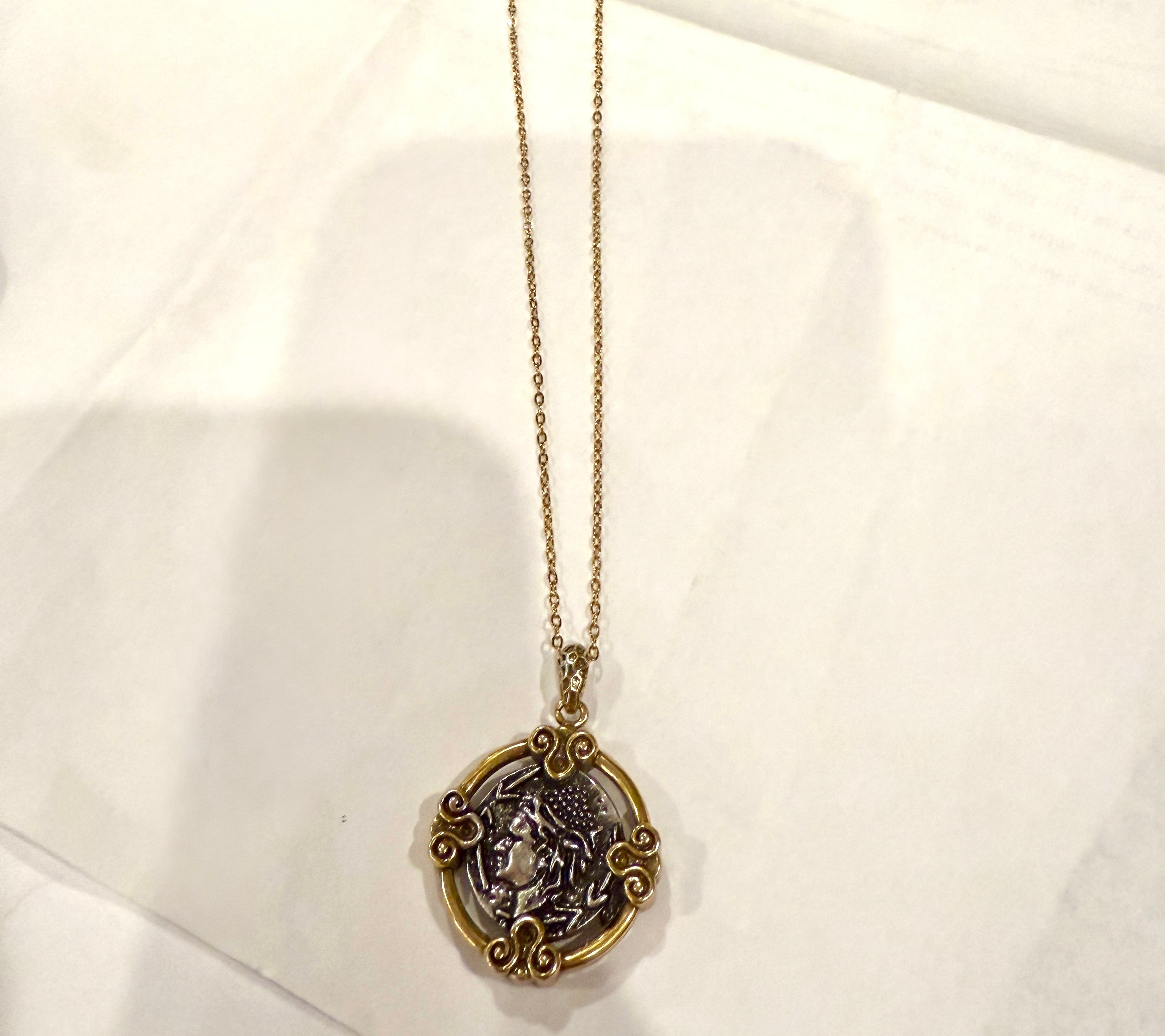 Vintage Medallion Coin Layering Chain Necklace