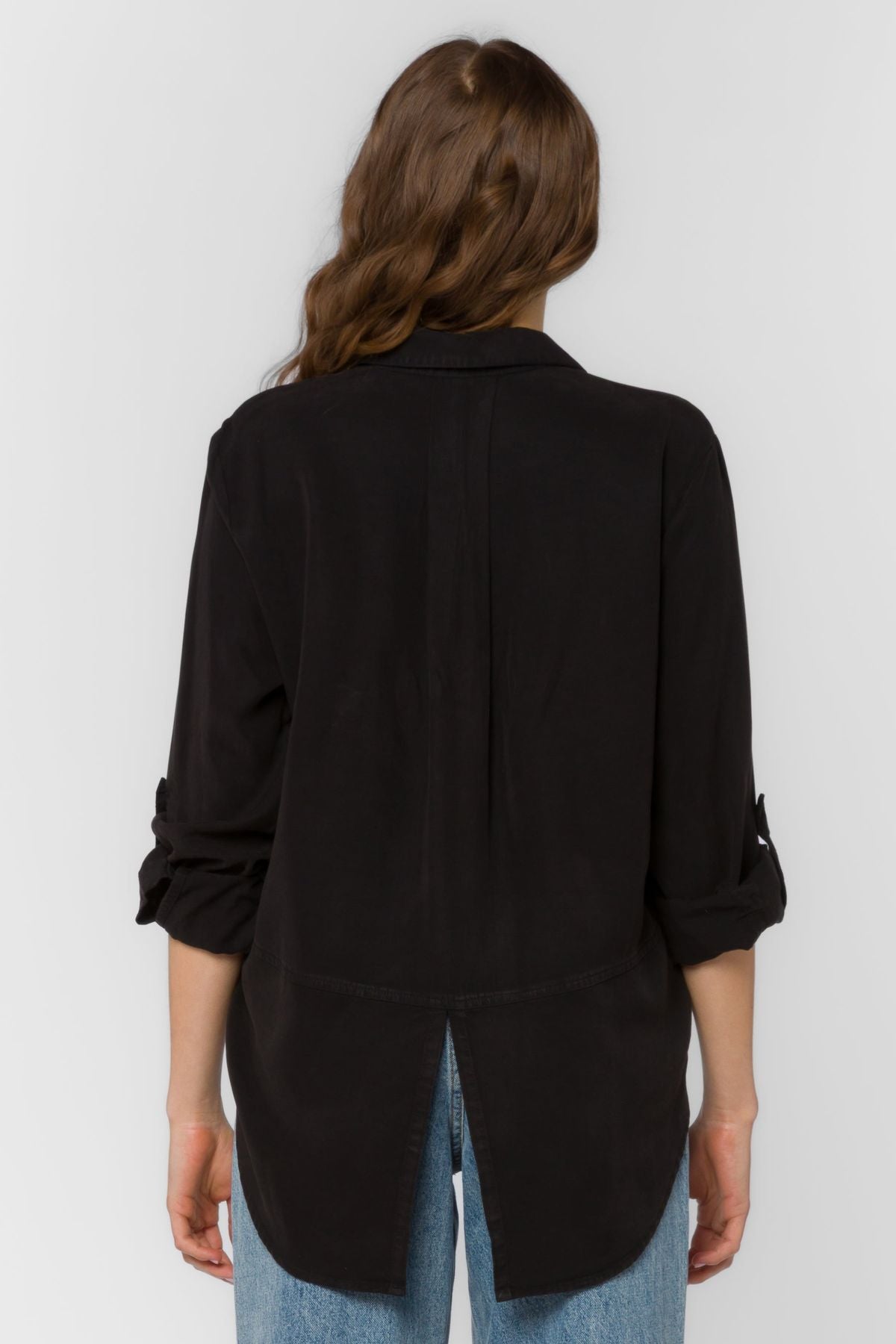 Riley Button Down Shirt- Black
