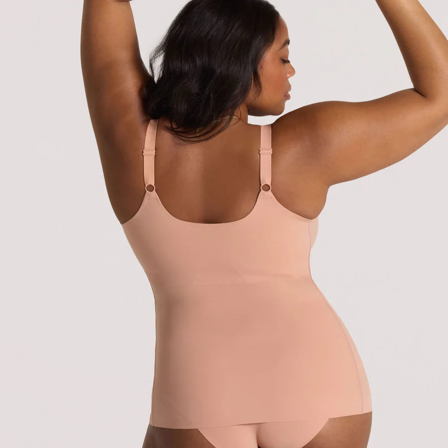 Structured Scoop Bra Tank- Himalayan Salt