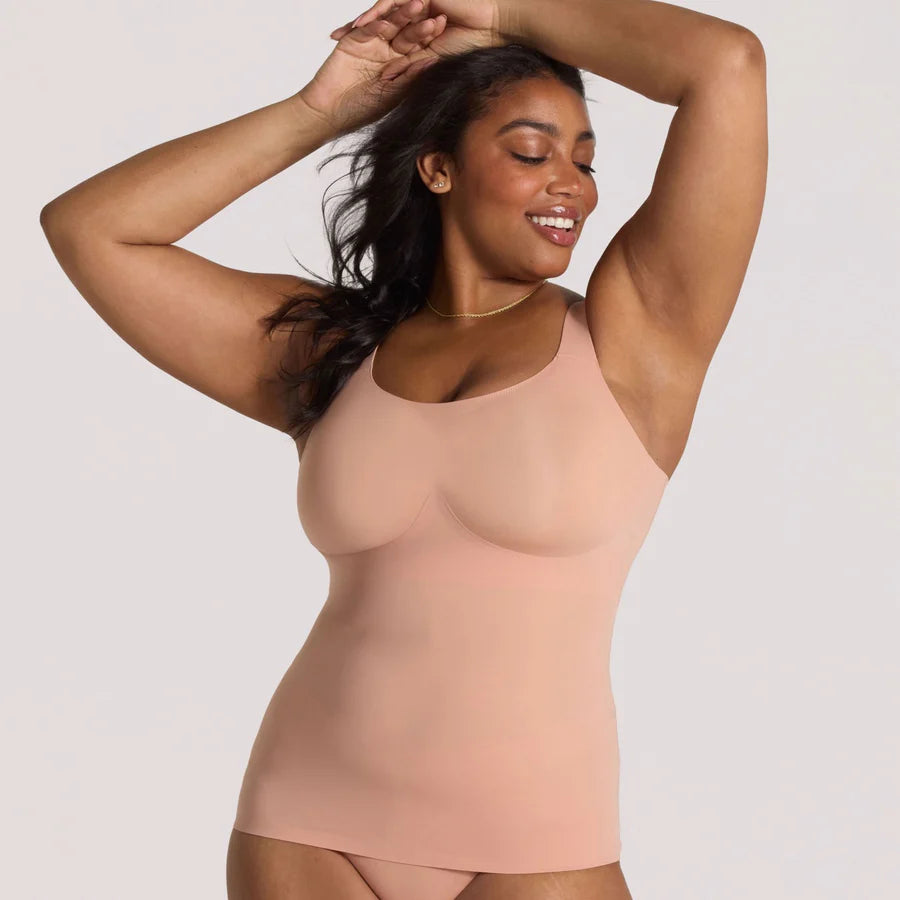 Structured Scoop Bra Tank- Himalayan Salt