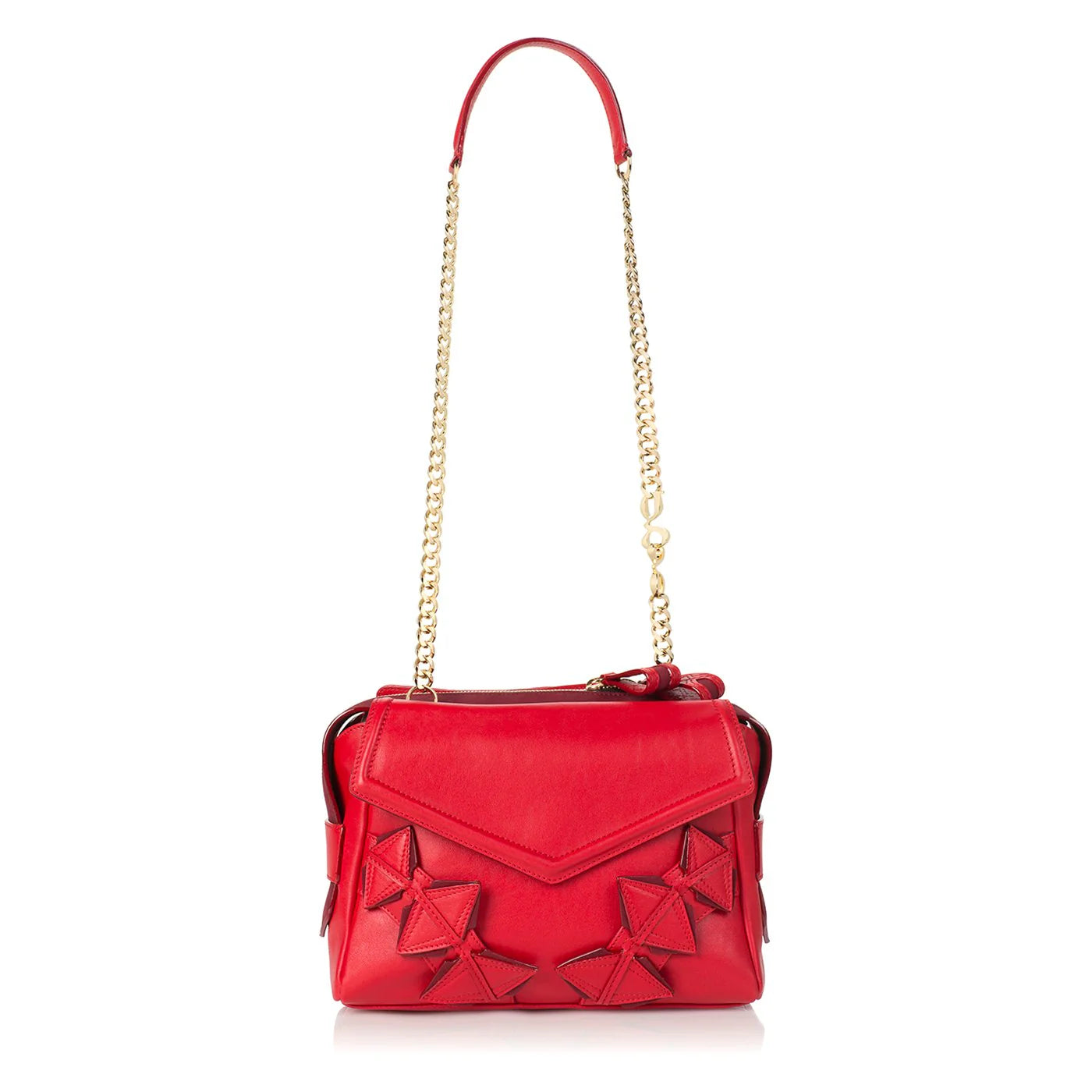 GG Maull Sophisticate Italian Leather Handbag Color: Lipstick Red