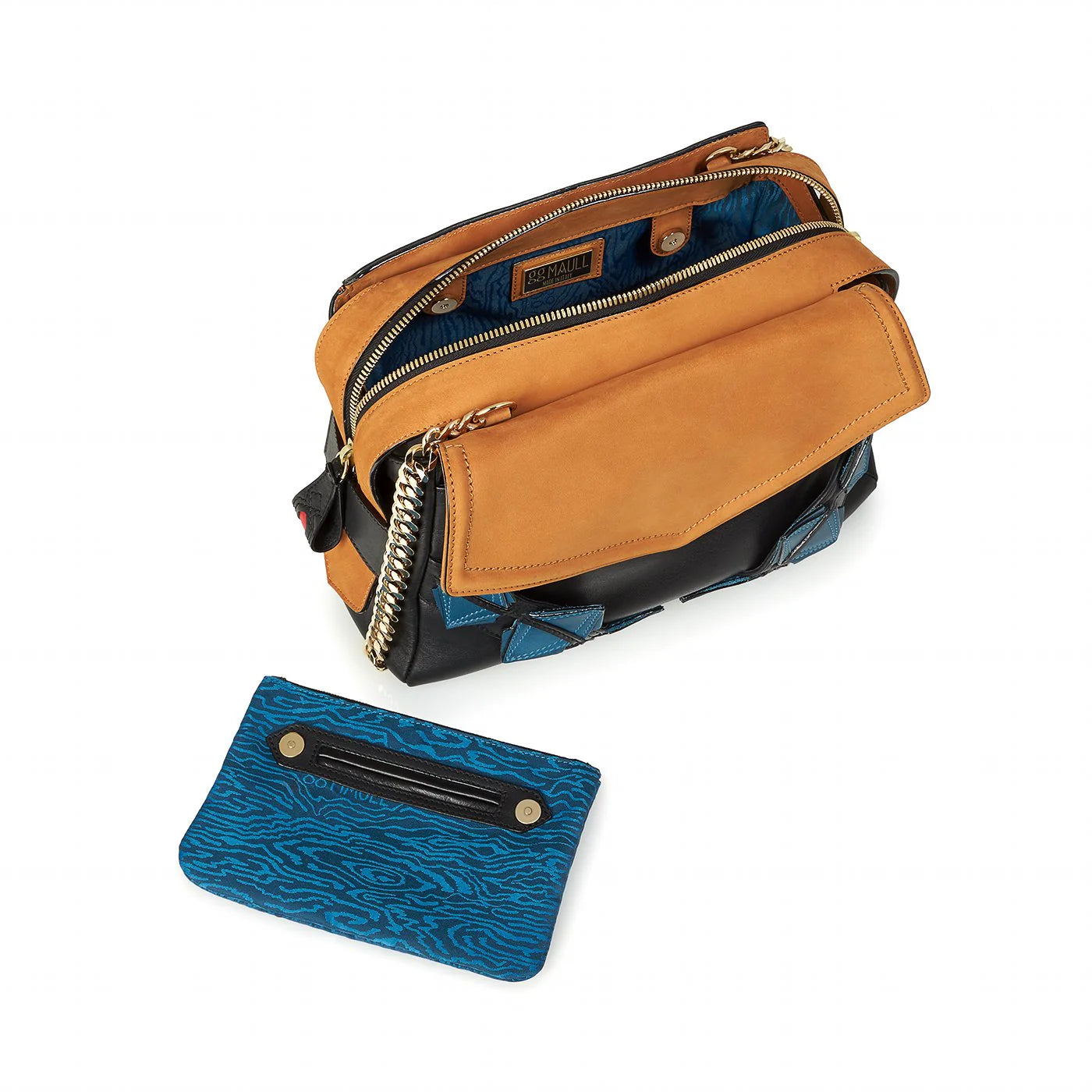 GG Maull Sophisticate Italian Leather Handbag Color: Wild Child