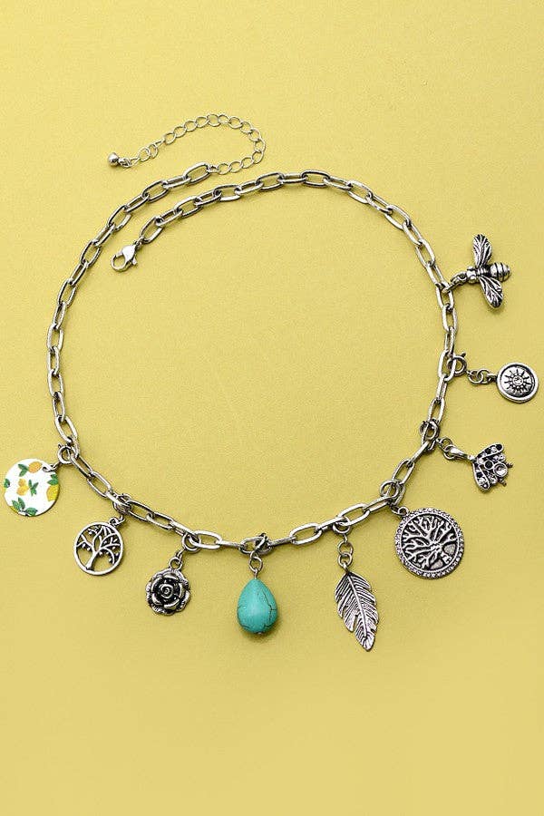 BOHO BOUTIQUE CHARM NECKLACE