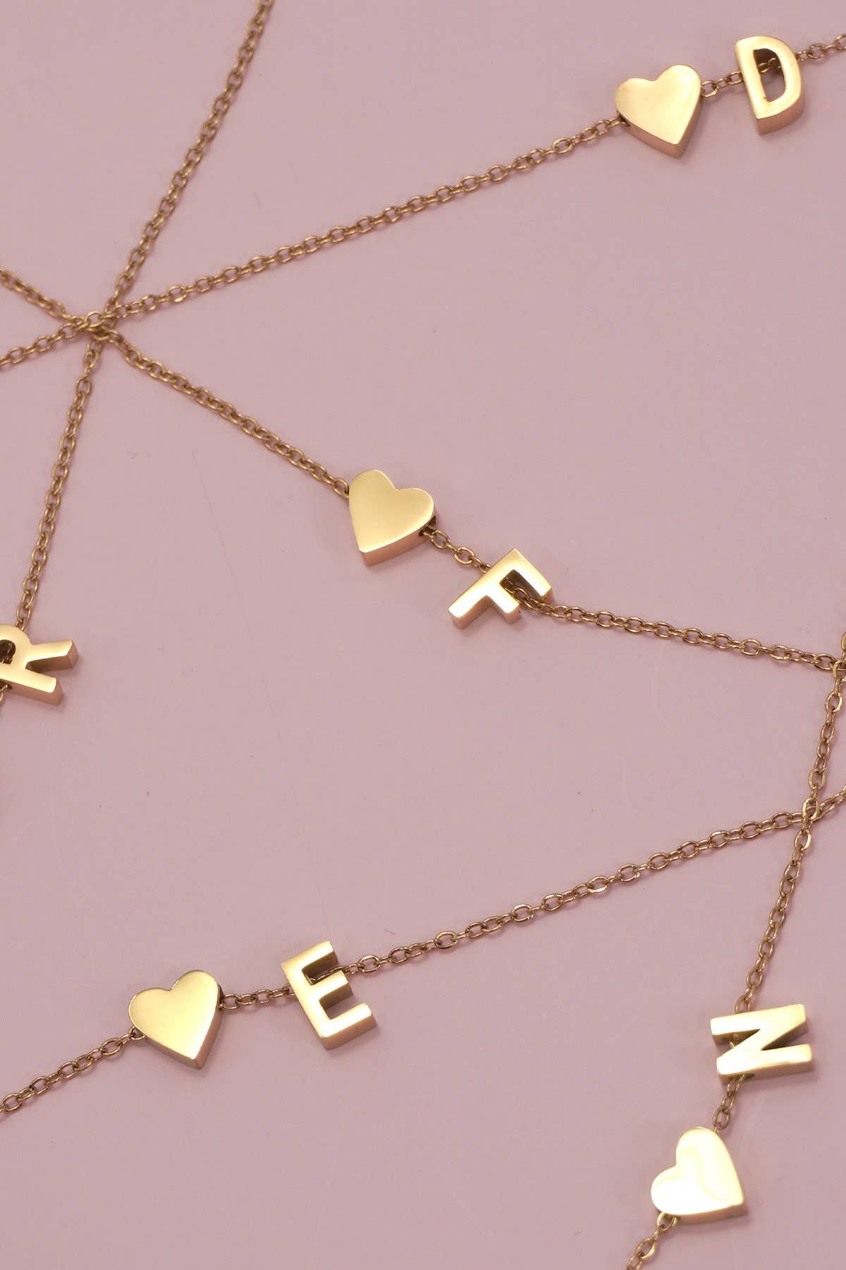 Heart & Letter Initial Necklace