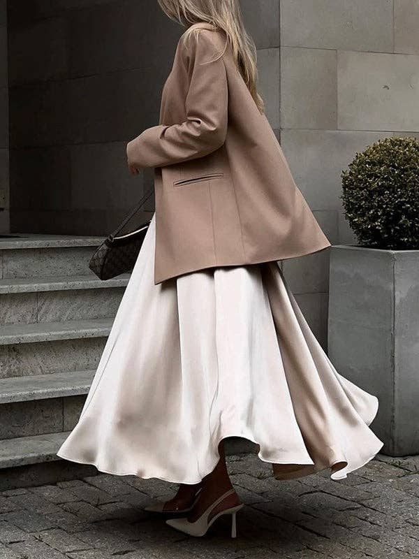 A-Line High Waisted Skirt