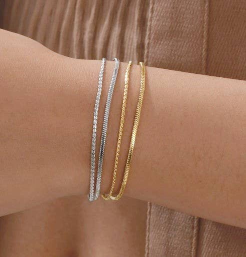 Double Chain Bracelet- Gold