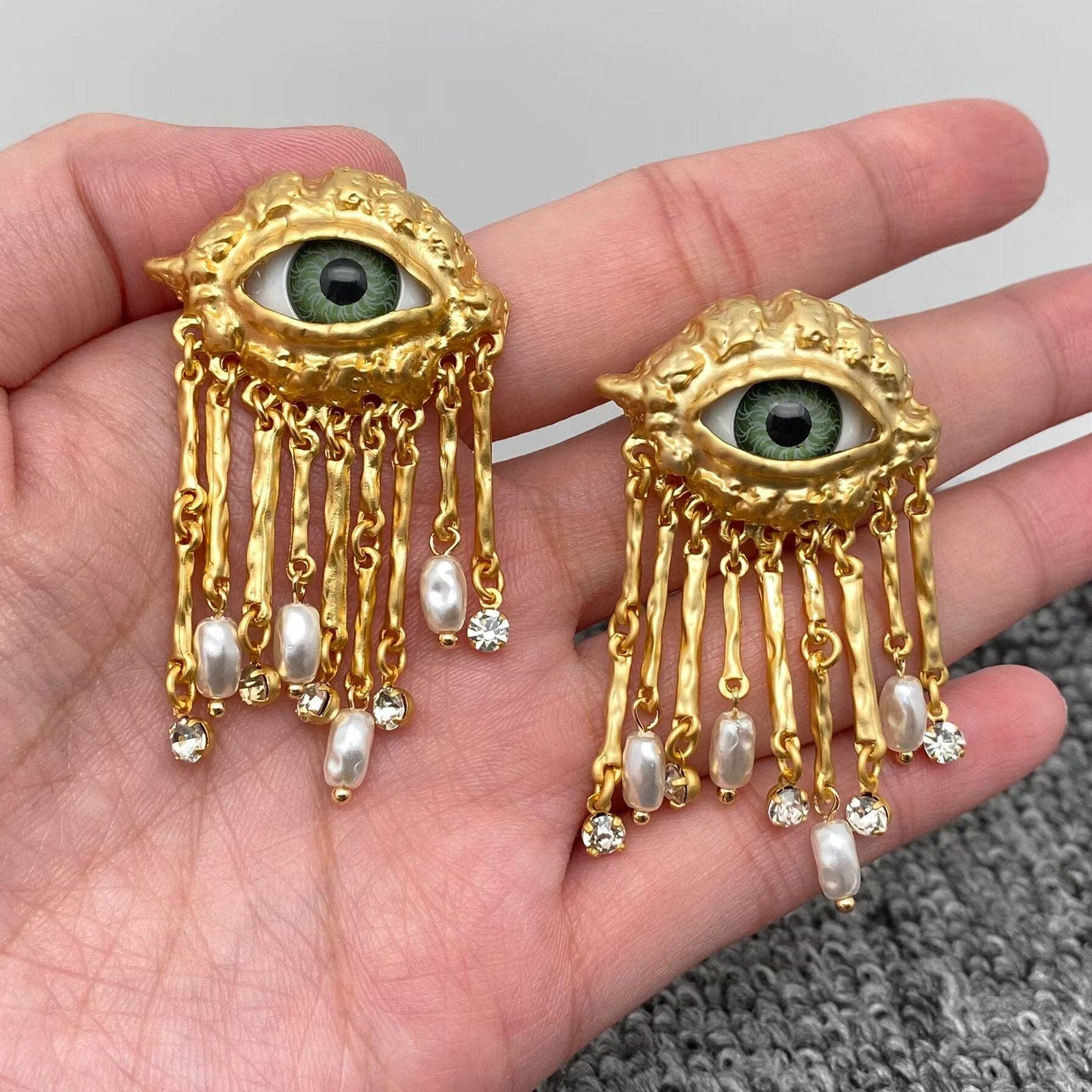 Surreal Evil Eye Statement Earrings