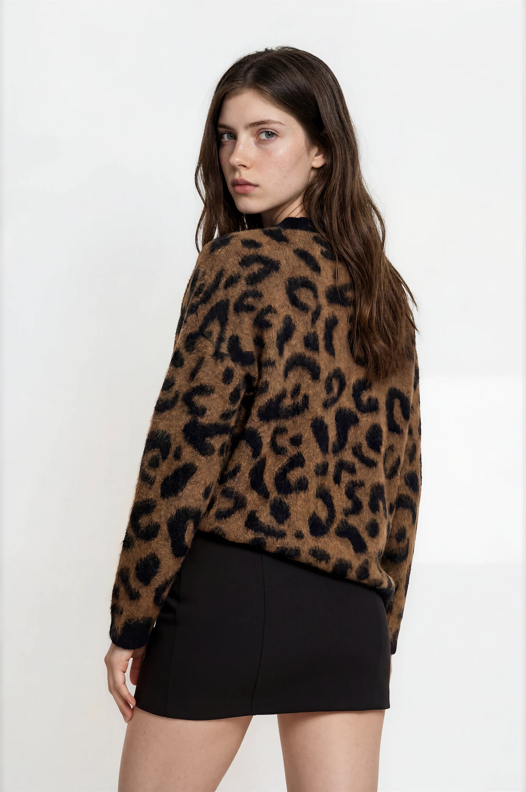Leopard Print Cardigan