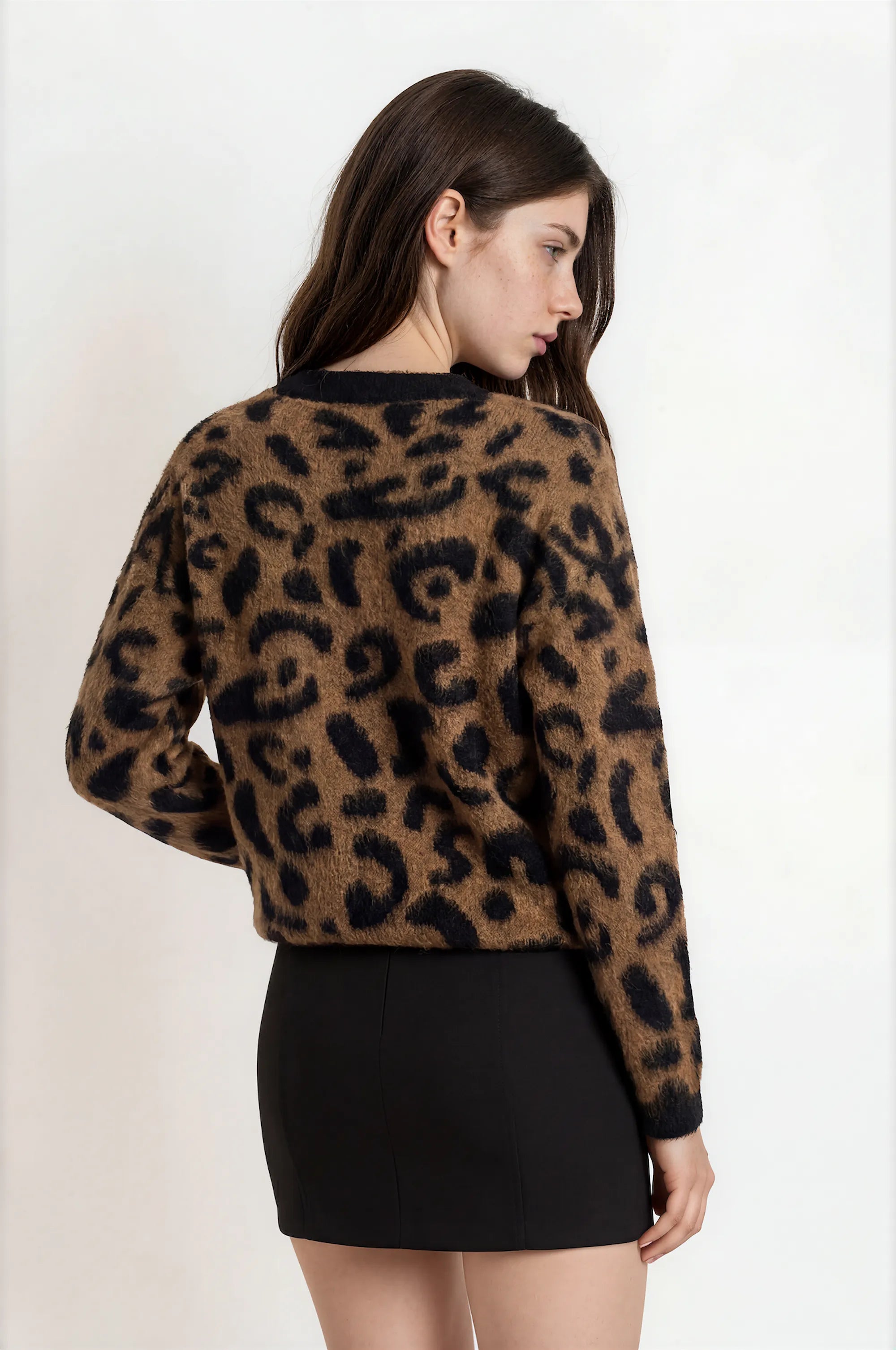 Leopard Print Cardigan