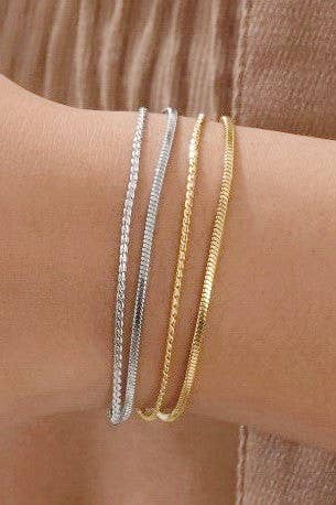 Double Chain Bracelet- Gold