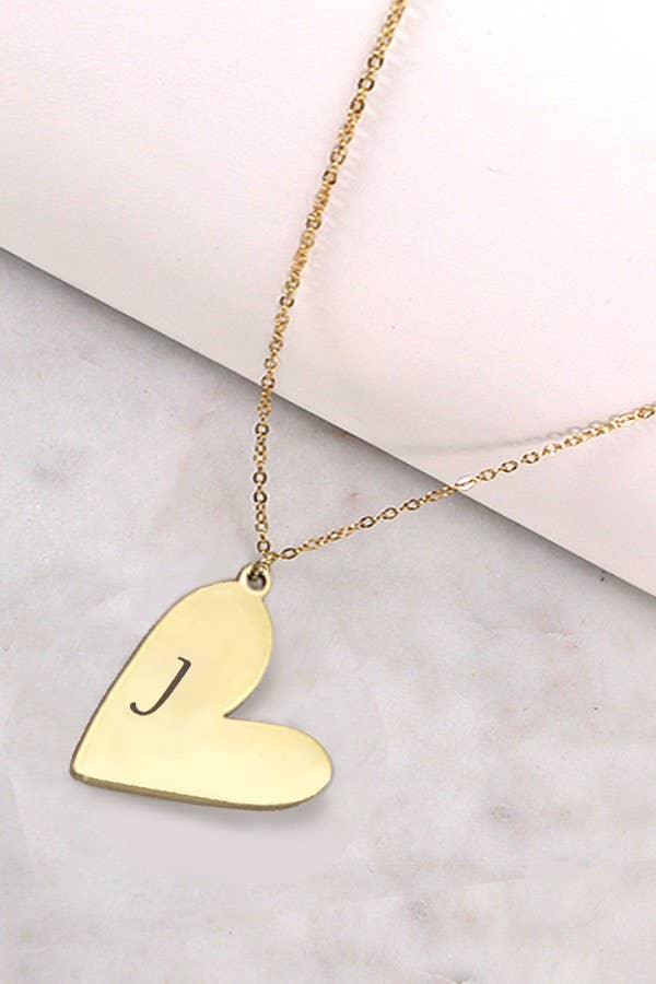 Initial Heart Necklace