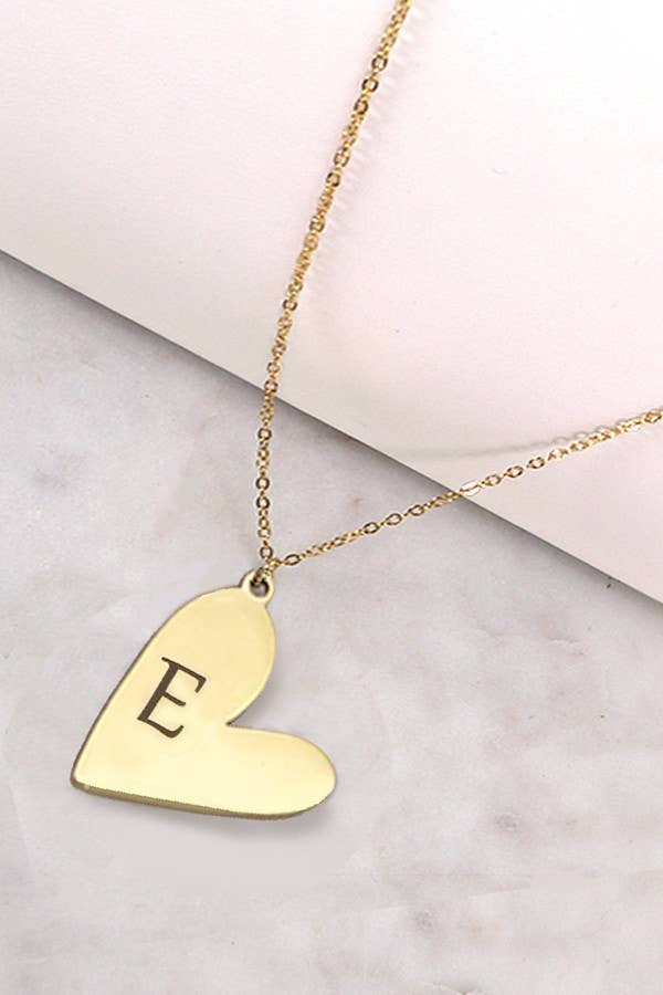 Initial Heart Necklace