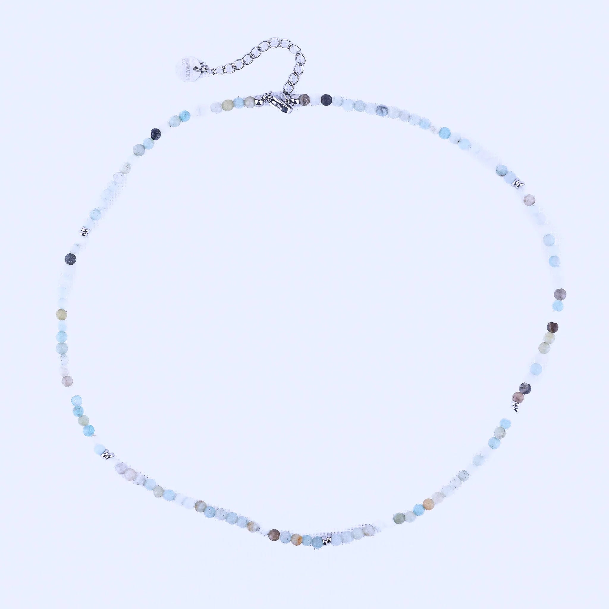 Micro Gemstone Amazonite Beaded Necklace