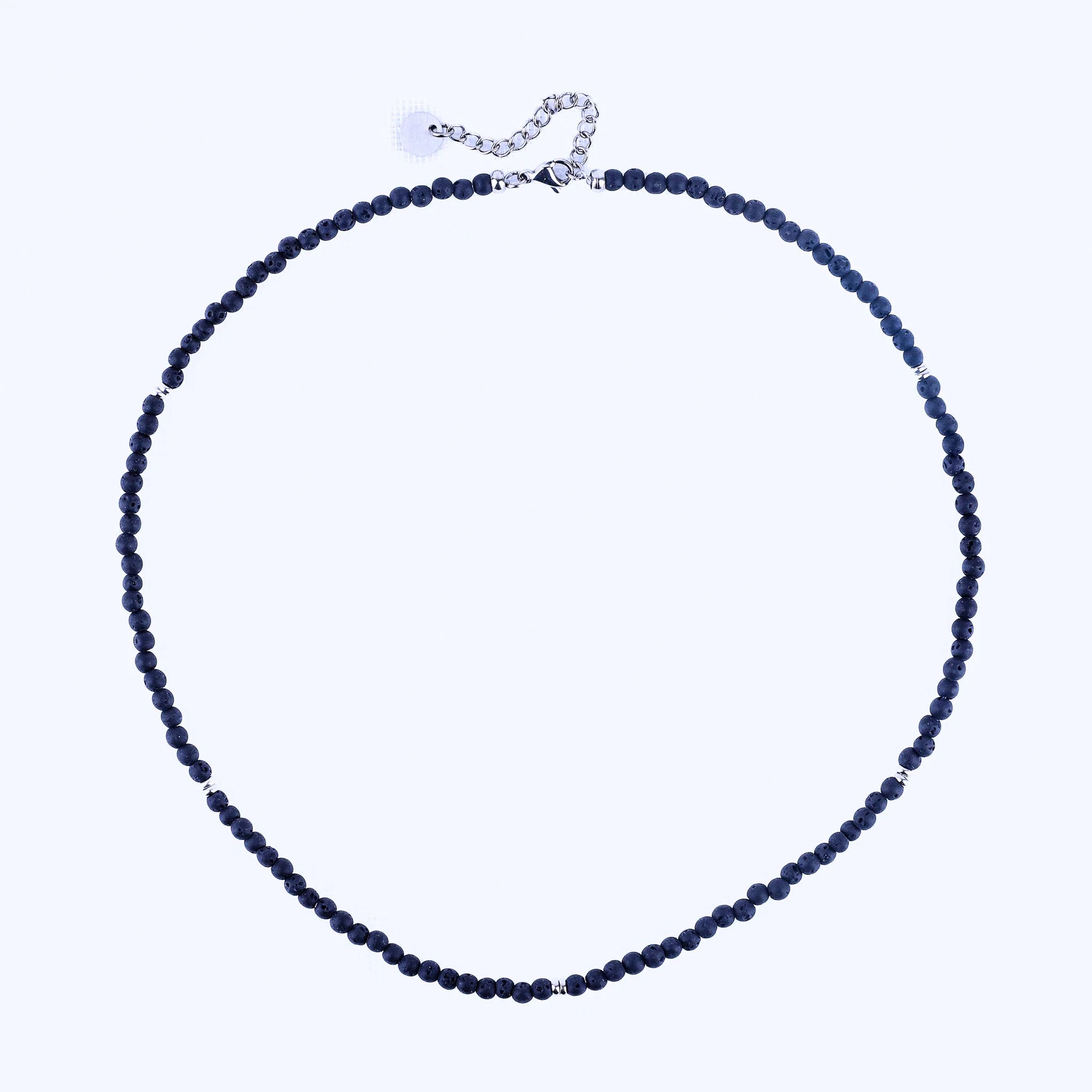 Micro Earth Stone Necklace- Lava Stone