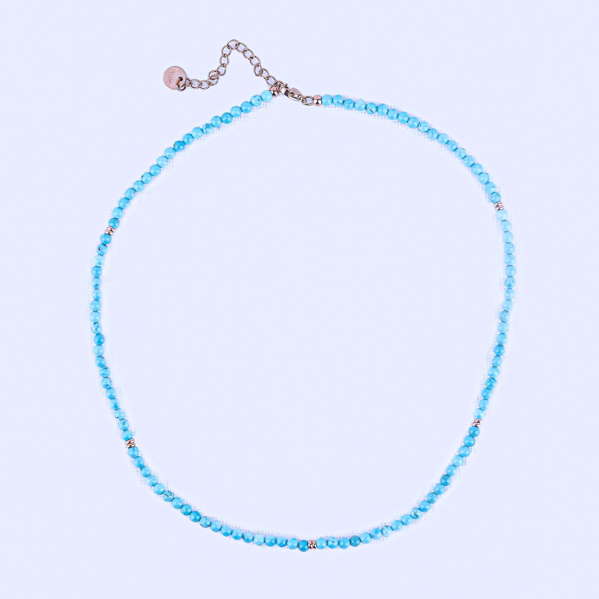 Micro Gemstone Necklace- Turquoise