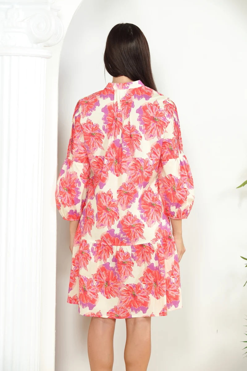 Floral Print Shirt Dress