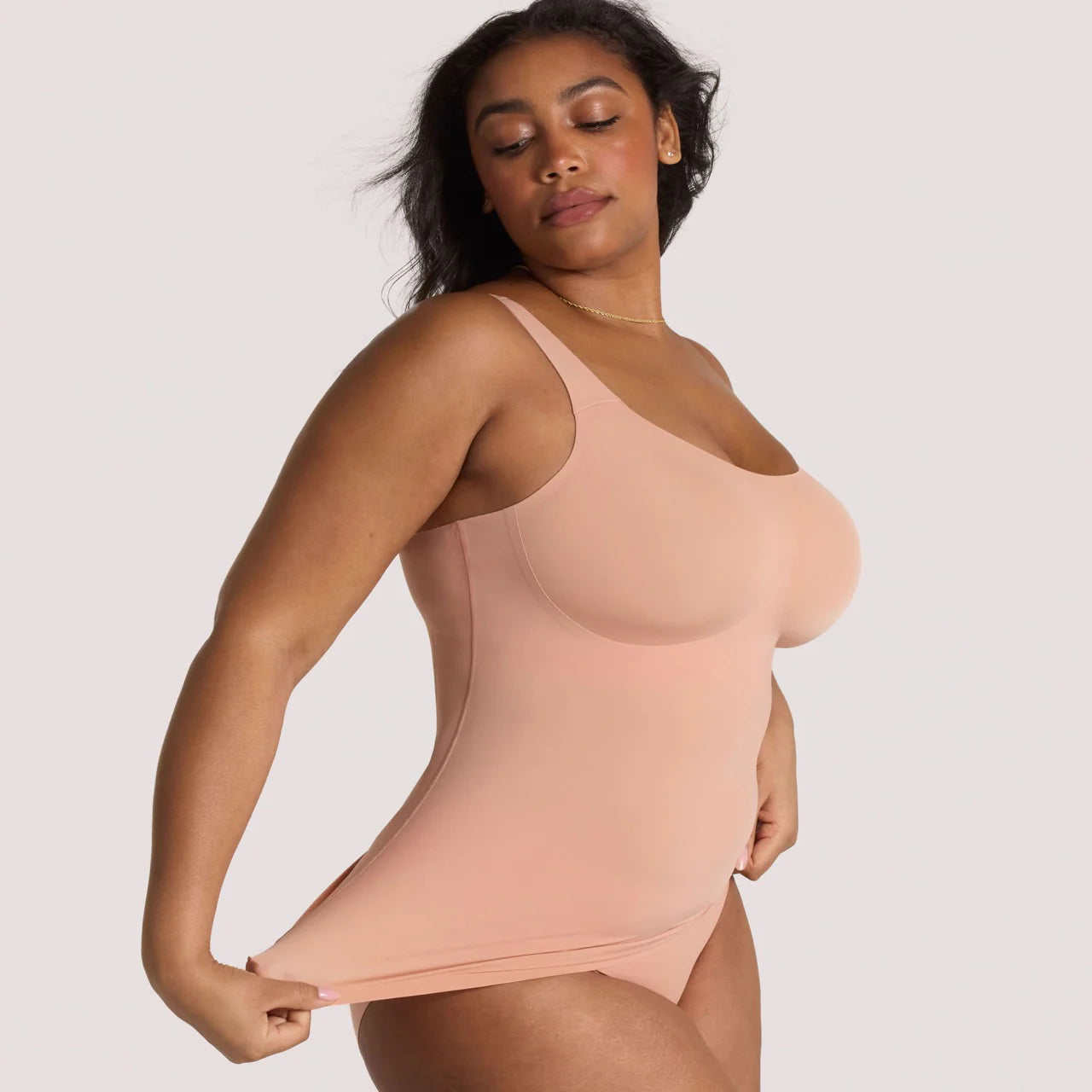 Structured Scoop Bra Tank- Himalayan Salt