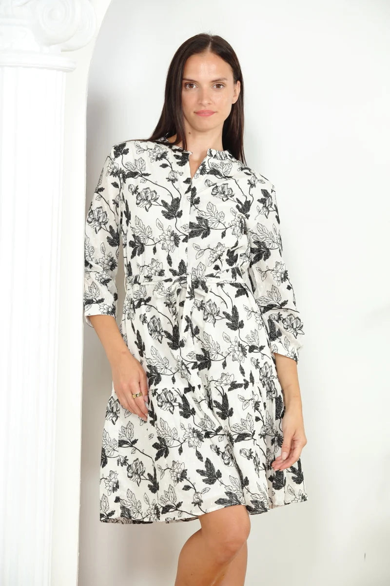 Embellished Floral Dress
